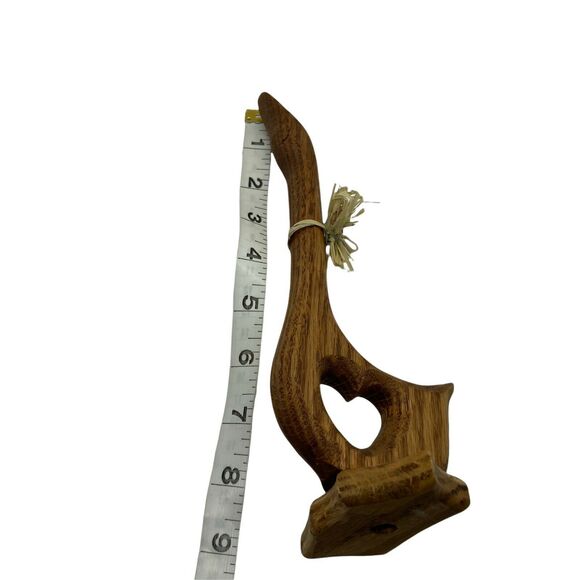 Wooden Goose Handmade Brown Country Cottage Style Lightweight Decorative 9" - Picture 6 of 13